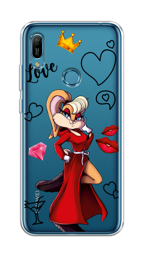 

Чехол на Huawei Y6 2019/Honor 8a/8a Pro/Y6s "Rich Lola Bunny", Красный;бежевый;оранжевый, 68750-6