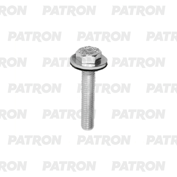 

PATRON P37-2945T Винт металлический с шайбой, универсальный M6x35x16mm 10шт