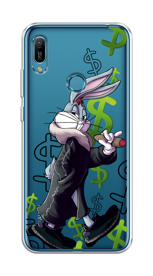 

Чехол на Huawei Y6 2019/Honor 8a/8a Pro/Y6s "Rich Bugs Bunny", Зеленый;черный;голубой, 68750-6
