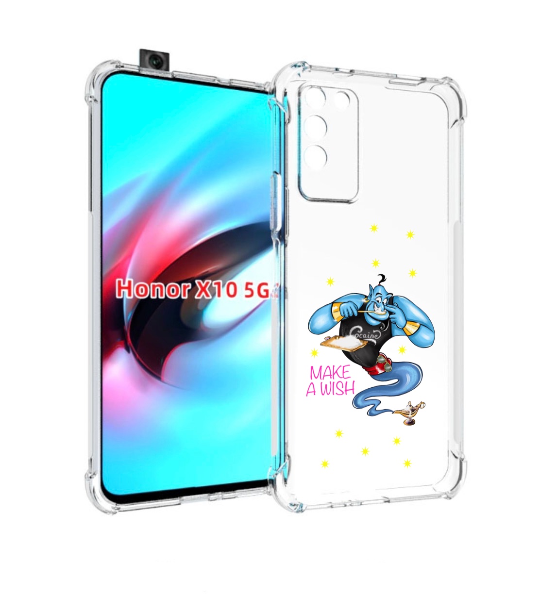 

Чехол MyPads Делай-магию для Honor X10, Прозрачный, Tocco
