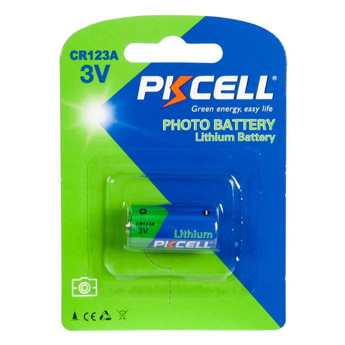 Батарейка PKCELL, CR123A-1B, 1 шт в блистере