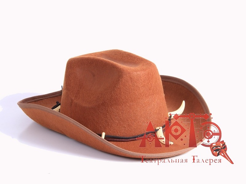 

Шляпа из фетра, с ожерельем из клыков, св. коричневая, р. 59 (Цв: Св. Коричневый р.: 59), 236-34