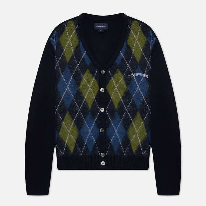 

Мужской кардиган thisisneverthat Argyle синий, Размер S, Argyle