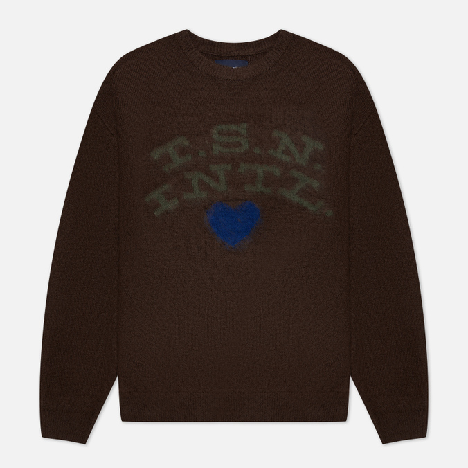 Мужской свитер thisisneverthat T.S.N. Heart коричневый, Размер M