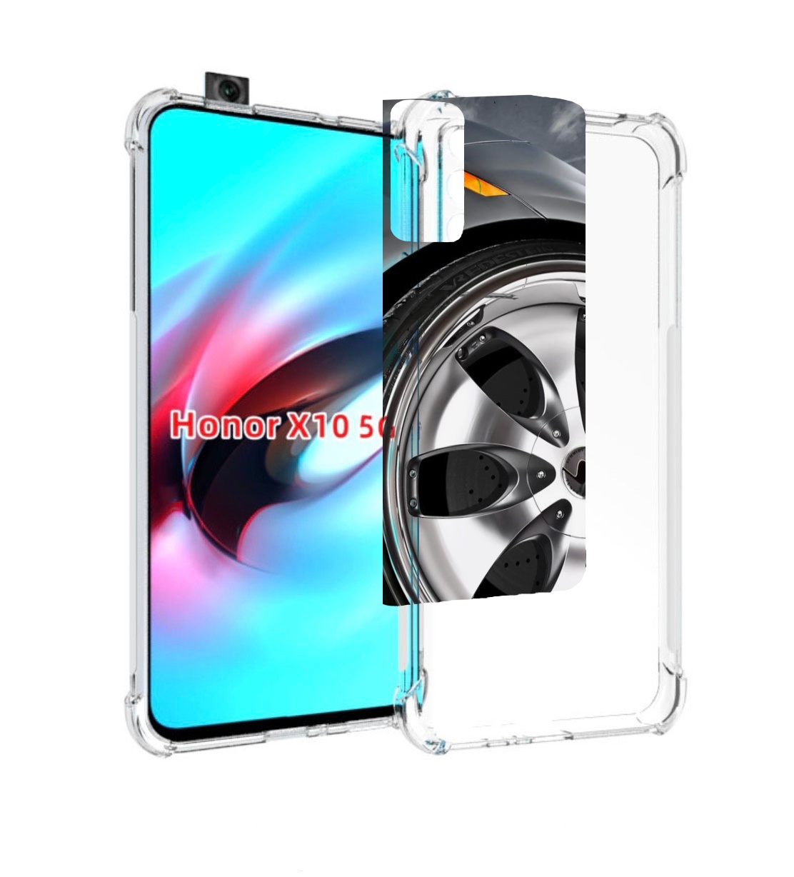 

Чехол MyPads Колесо мужской для Honor X10, Прозрачный, Tocco