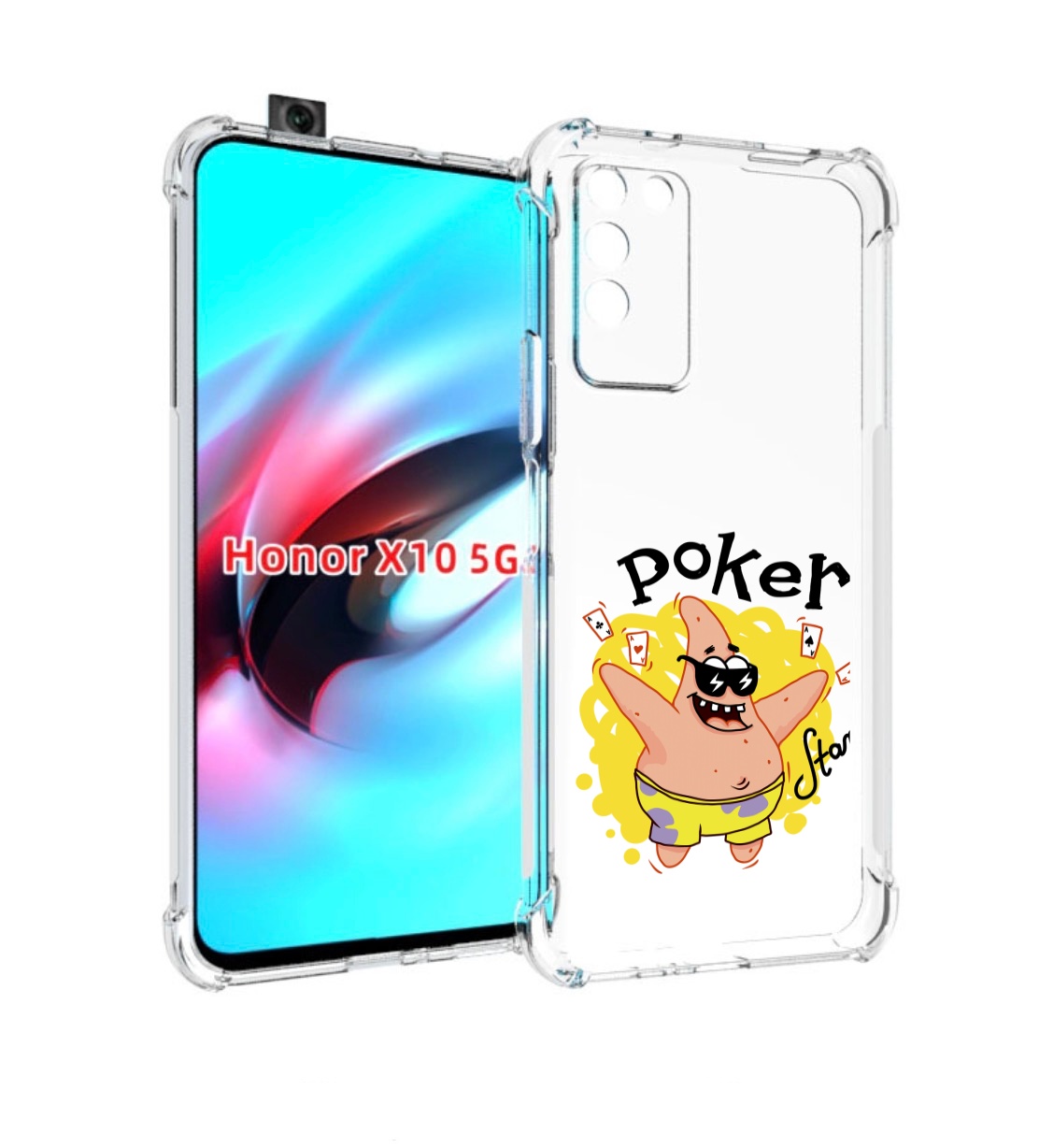 

Чехол MyPads Патрик для Honor X10, Прозрачный, Tocco