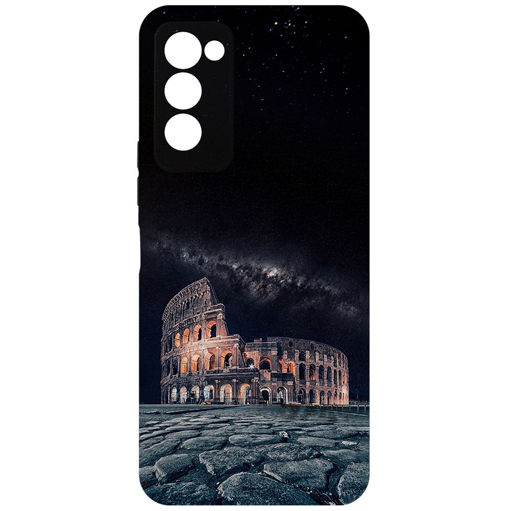 

Чехол-накладка Krutoff Soft Case Италия, Колизей для TECNO Camon 18 черный