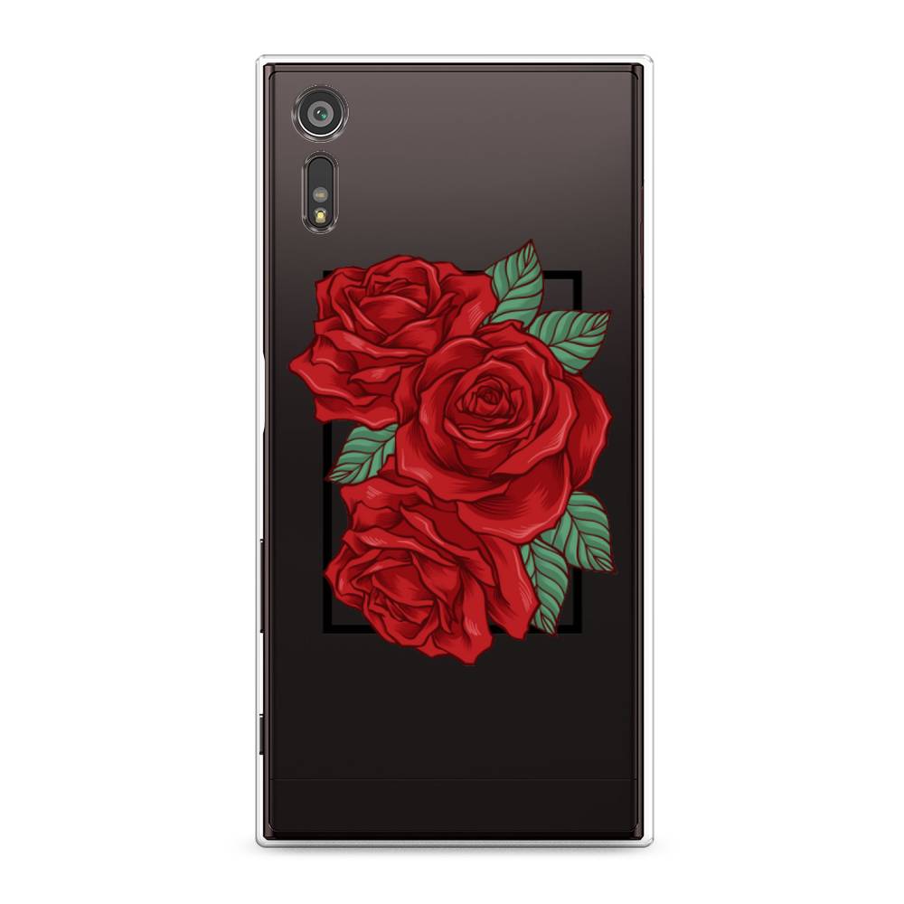 

Чехол для Sony Xperia XZ "Три алые розы", Красный, 51450-2