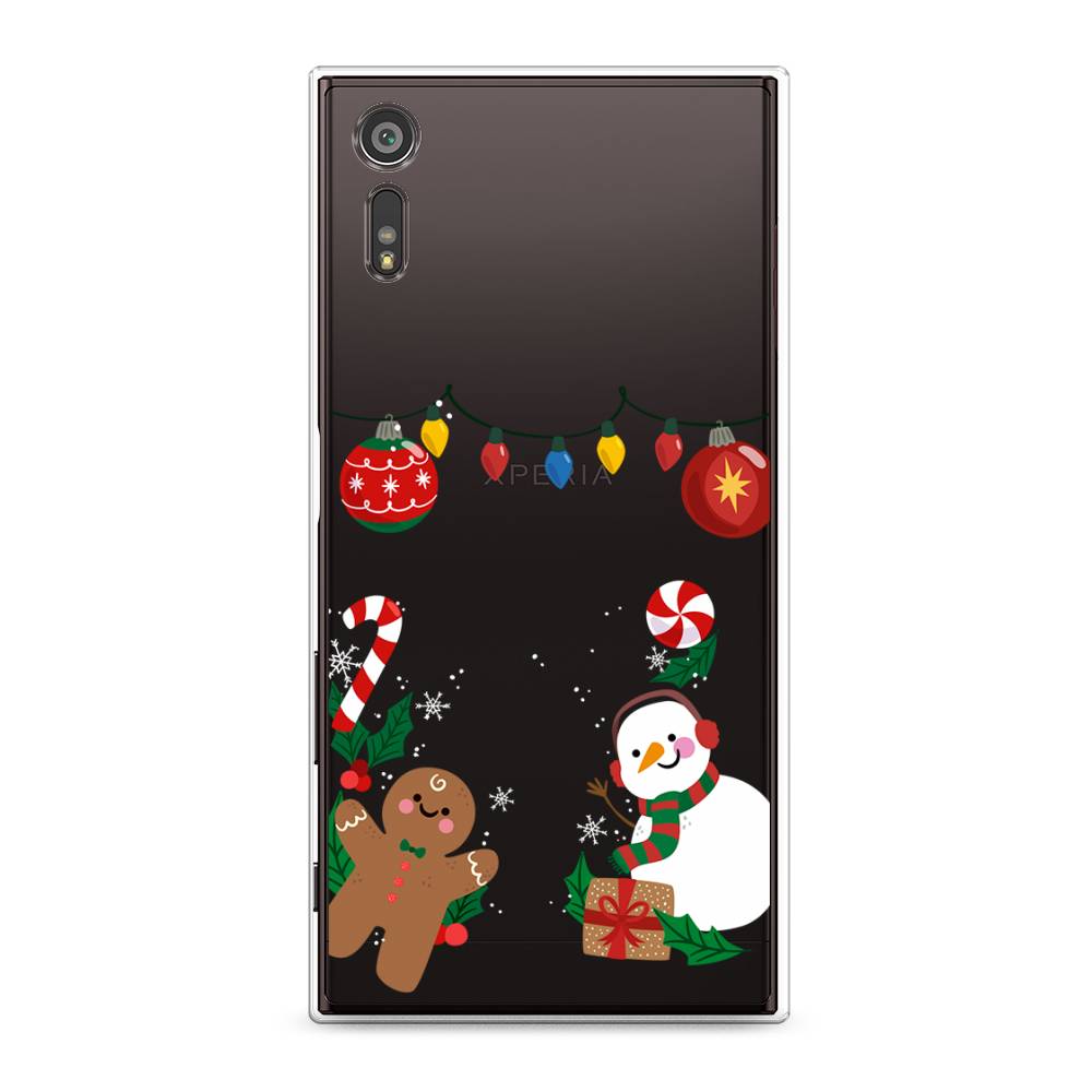 

Чехол для Sony Xperia XZ "Новогоднее настроение", Коричневый;красный;зеленый, 51450-5