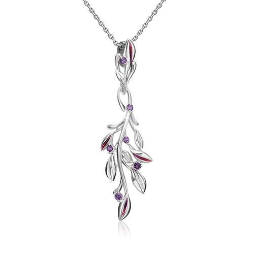 

Подвеска из серебра с аметистом/эмалью PLATINA jewelry 03-3243-00-203-0200-68_0, 03-3243-00-203-0200-68_0