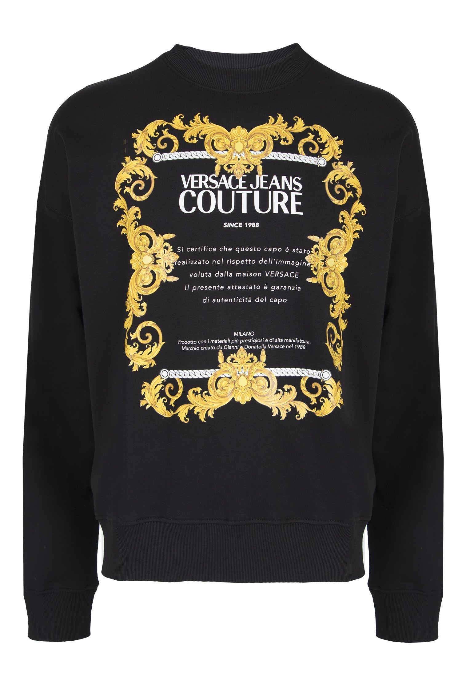 

Свитшот мужской Versace Jeans Couture 121618 черный XL, 121618