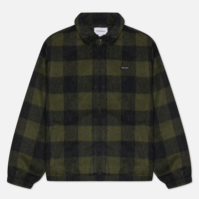 

Мужская демисезонная куртка thisisneverthat Burshed Check Zip оливковый, Размер S, Зеленый, Burshed Check Zip