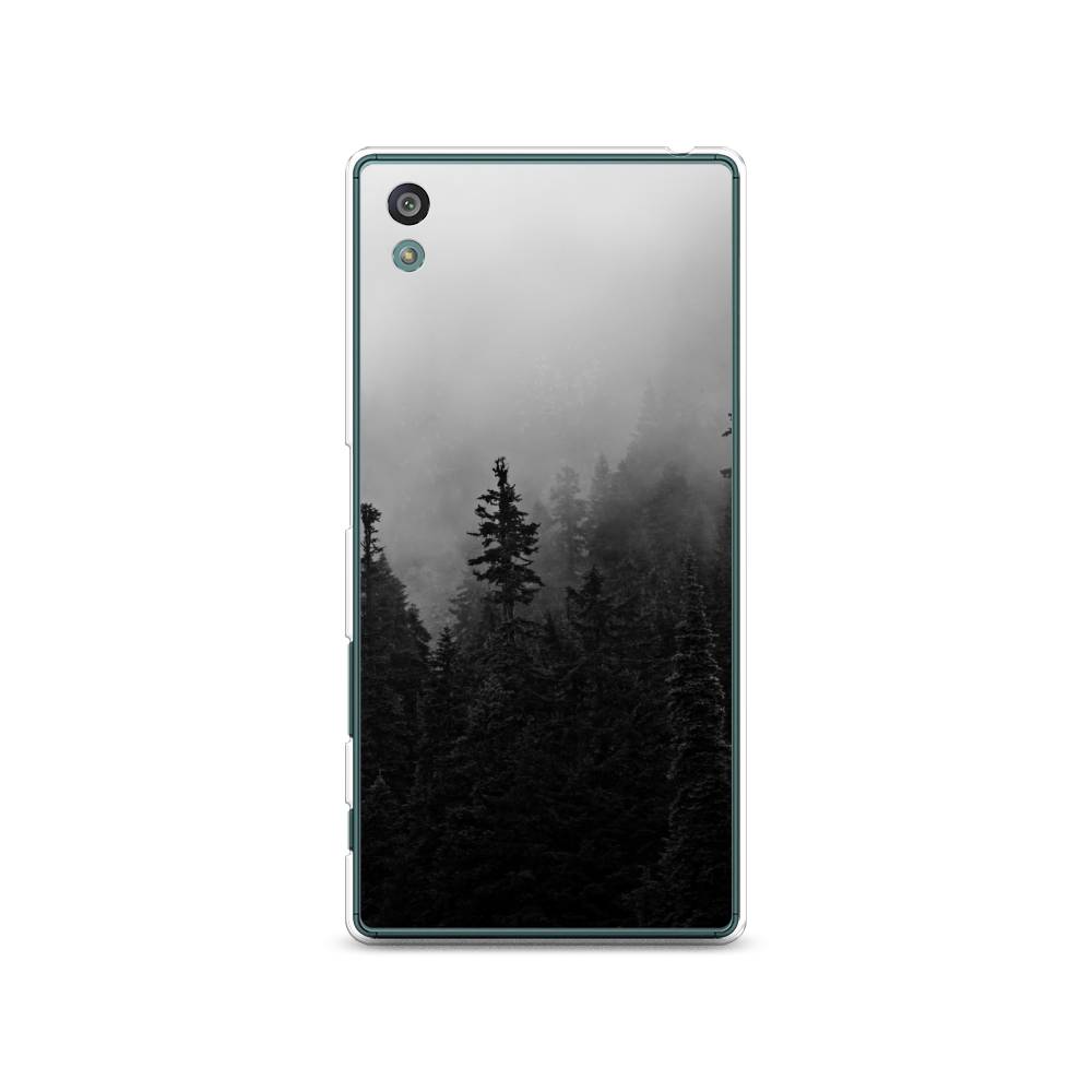 

Чехол на Sony Xperia Z5 (Z5 Dual) "Туманный лес", Серый;черный, 52150-2