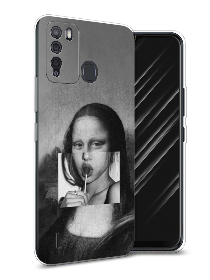 

Чехол Awog на Itel Vision 1 Pro "Mona Lisa sucking lollipop", Разноцветный, 3200350-9