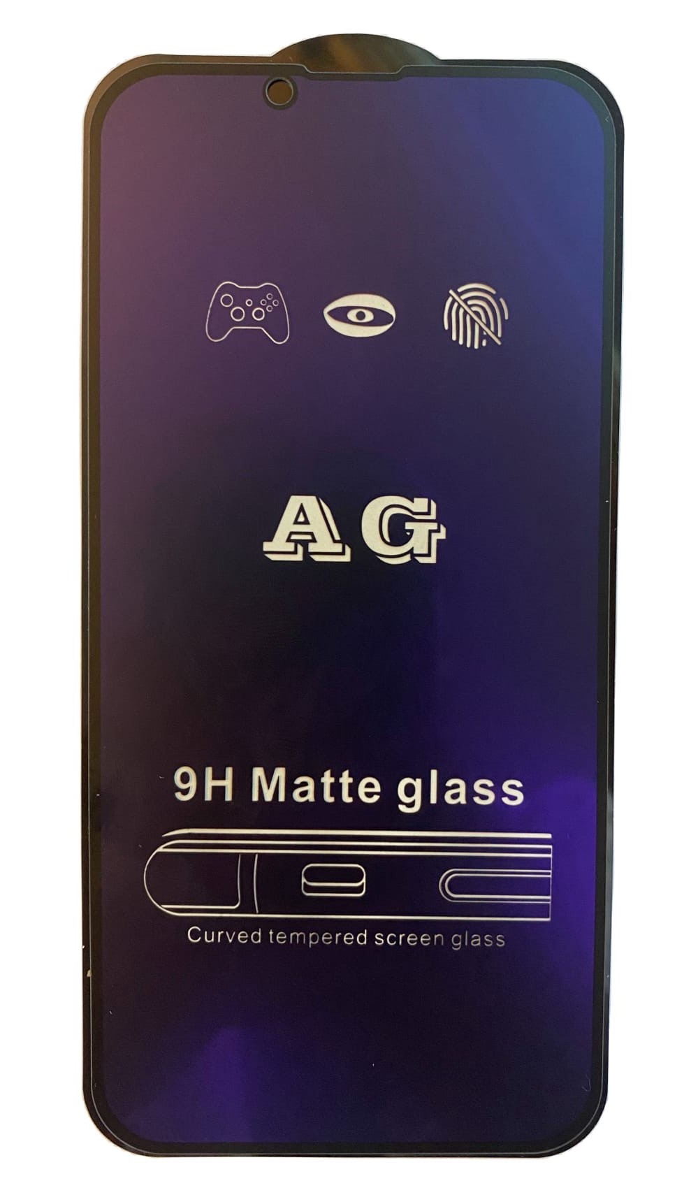 

Защитное стекло на iPhone 13 Pro Max/14 Plus (6.7), Anti-blue ray матовый, черное, X-CASE