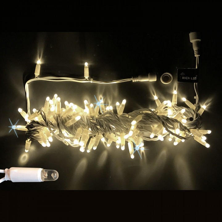 Световая гирлянда новогодняя RichLED RL_RL-S10C-24V-CT_WW 10 м белый теплый