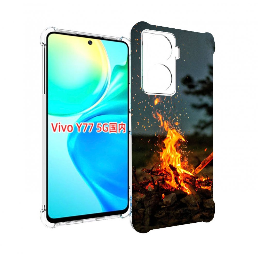 

Чехол MyPads Костер-ночное-небо для Vivo Y77 5G, Прозрачный, Tocco