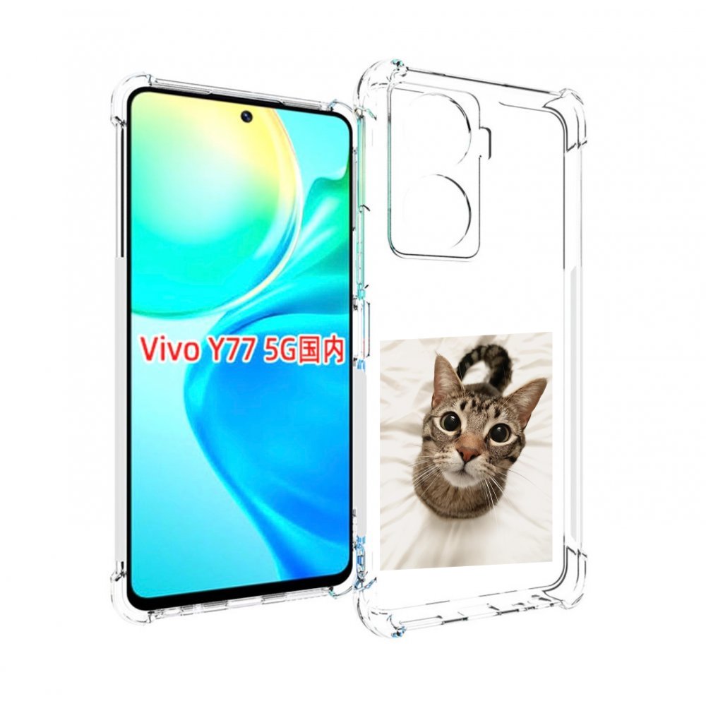 

Чехол MyPads Котик для Vivo Y77 5G, Прозрачный, Tocco