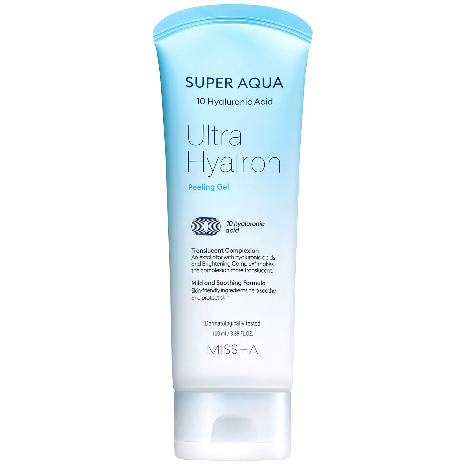 Пилинг-гель с гиалуроновой кислотой для лица MISSHA Super Aqua Ultra Hyalron Peeling Gel missha тонер пэды для лица super aqua ultra hyalron увлажняющие