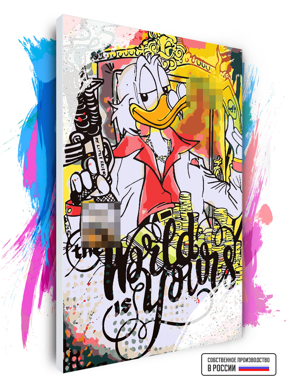 

Картина по номерам Красиво Красим на холсте Scrooge Mcduck Art 2 80 х 120 см, 78506