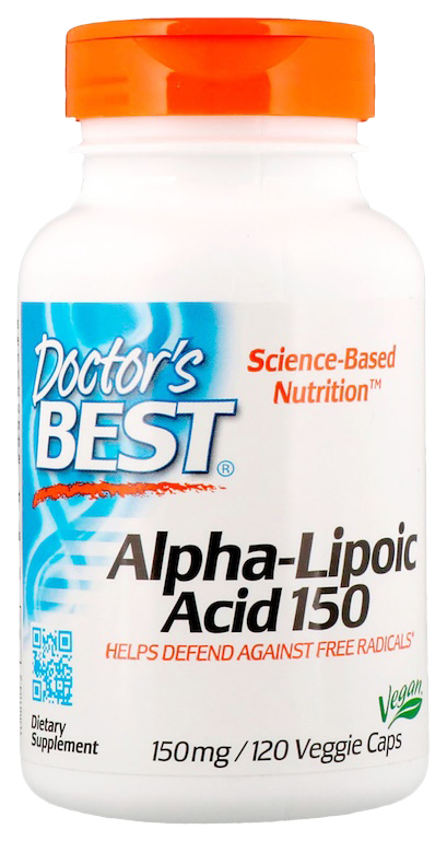 Купить Альфа-липоевая кислота Doctor's Best 150 мг капсулы 120 шт.