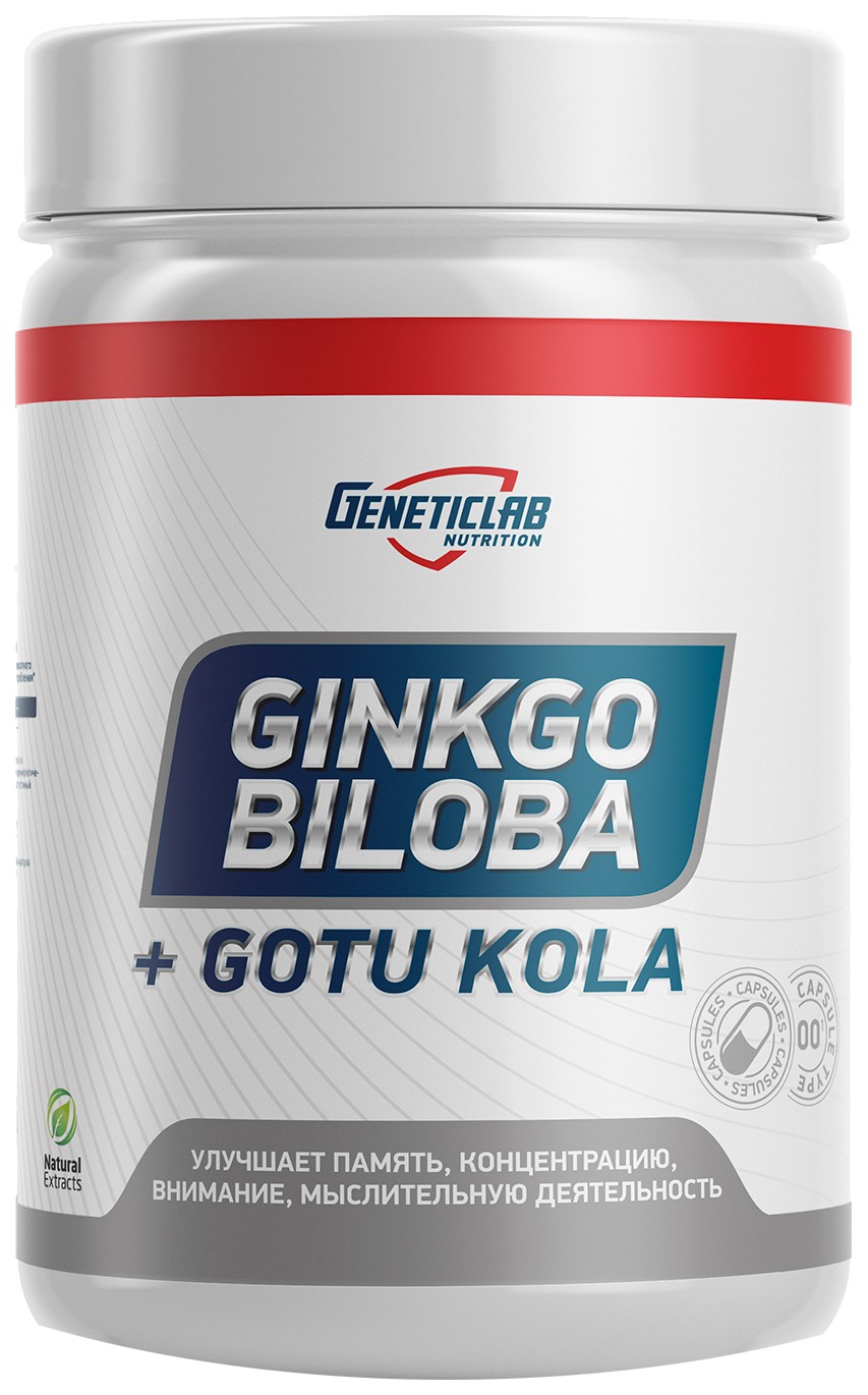 Гинкго билоба GeneticLab Nutrition капсулы 60 шт.