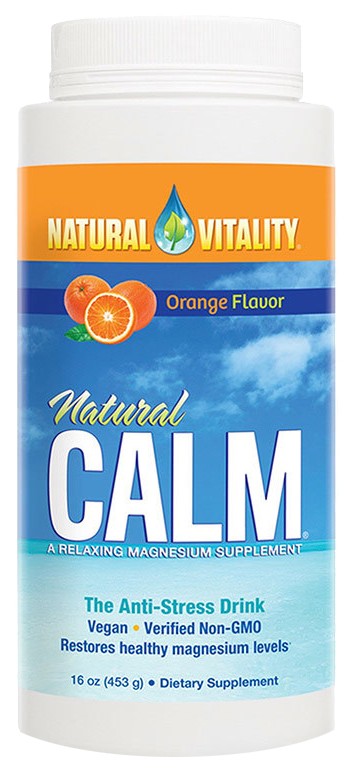 фото Антистрессовый напиток на основе магния natural calm natural vitality 453 г апельсин