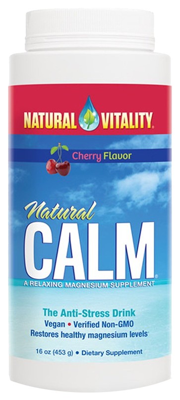 фото Антистрессовый напиток на основе магния natural calm natural vitality 453 г вишня