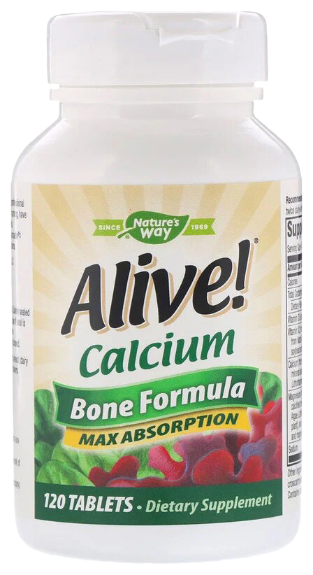 

Кальций Bone Formula Max Absorption Nature's Way 1000 мг таблетки 120 шт., Кальций Bone Formula Max Absorption