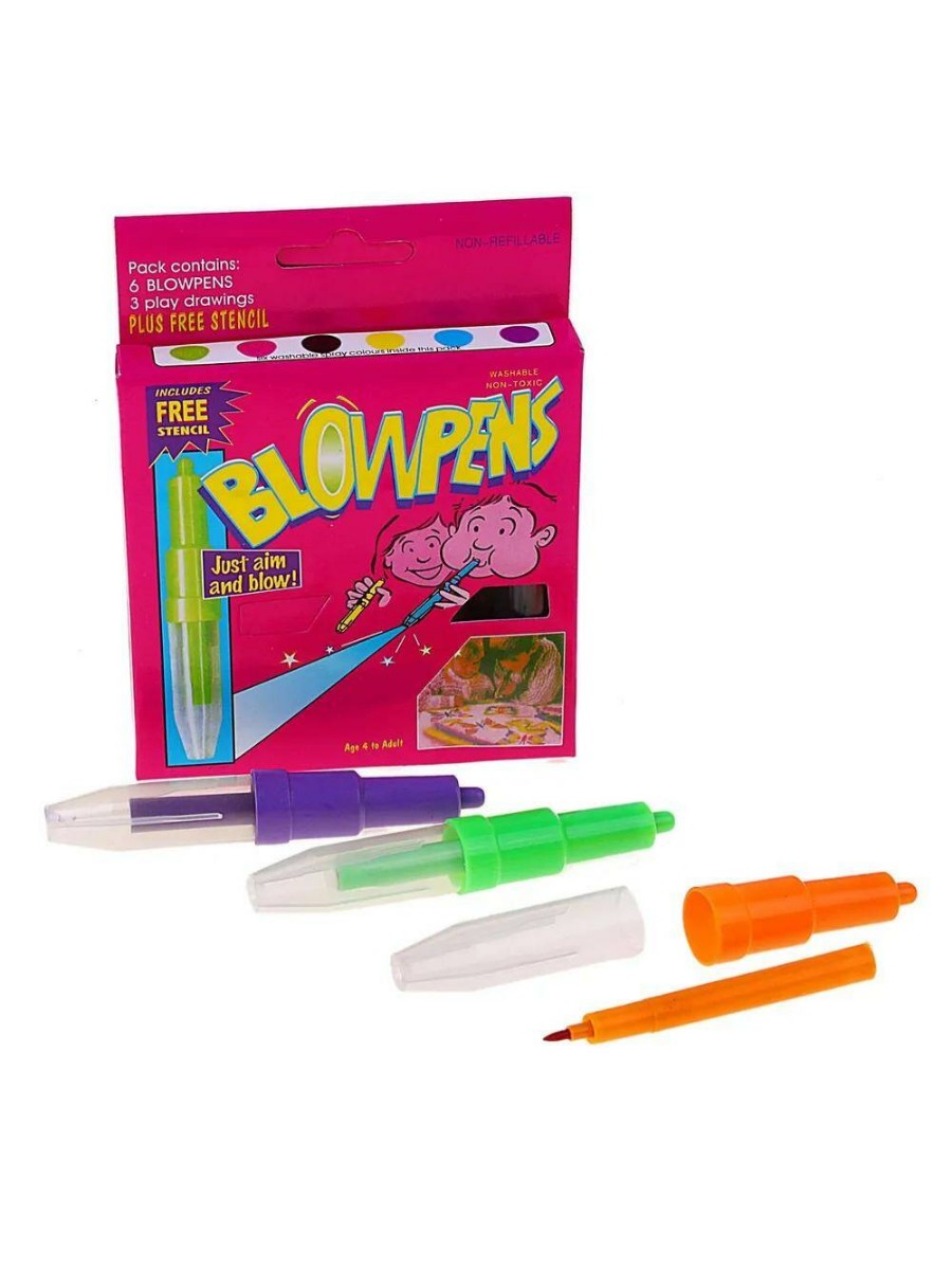 

Фломастеры Calligrata 6 цветов Blowpens, с трафаретами, Разноцветный, 6 цветов Blowpens, с трафаретами