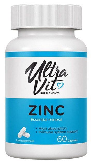 Цинк Ultra Vit Zinc капсулы 60 шт.