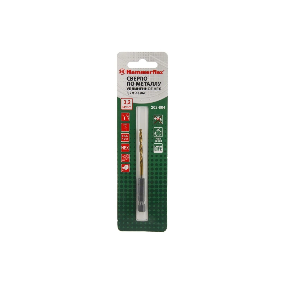 фото Сверло по металлу hammer flex 202-804 dr mt (62373)