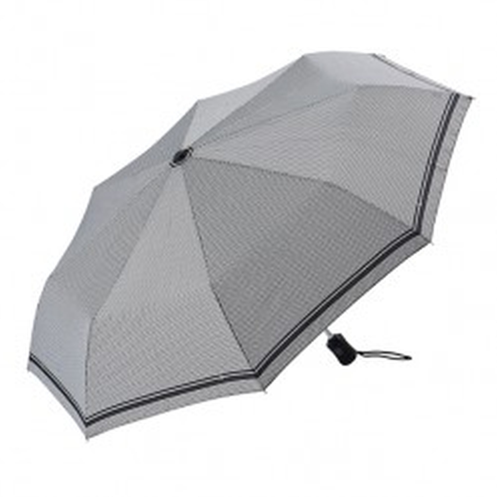 Зонт складной женский автоматический E411 серый Dr.Koffer