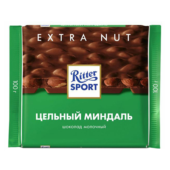 

Шоколад Ritter Sport молочный с цельным миндалем 100 г