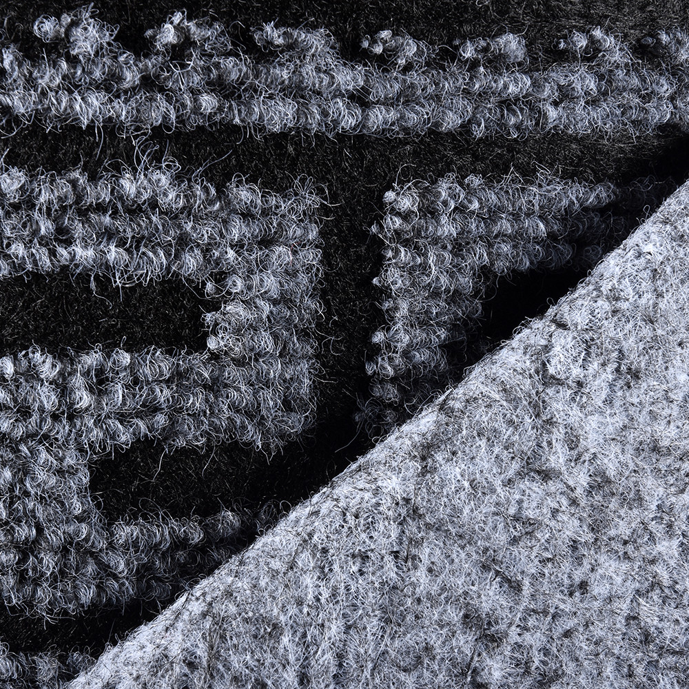 фото Коврик влаговпитывающий "siesta", 100х1500 см, черно-серый vortex