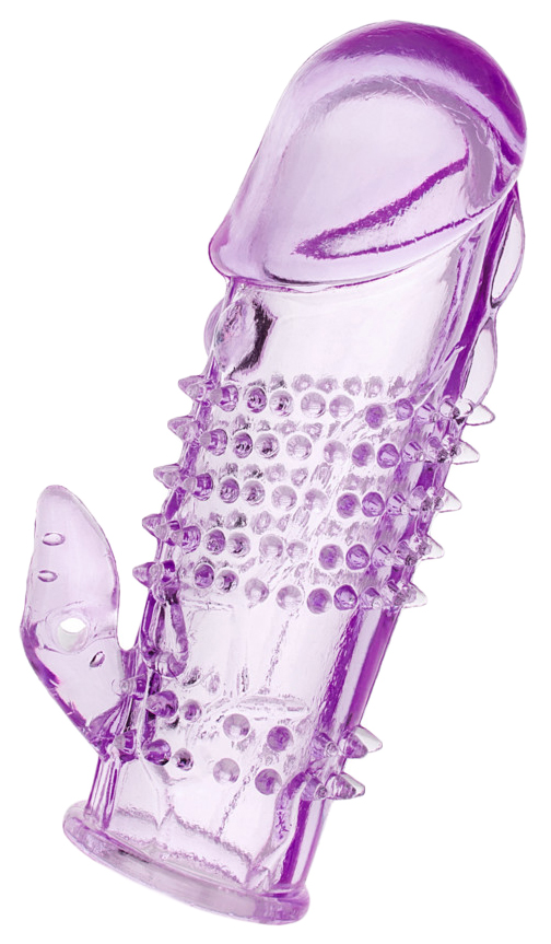 Фиолетовая насадка с коготком и шипами 13 см