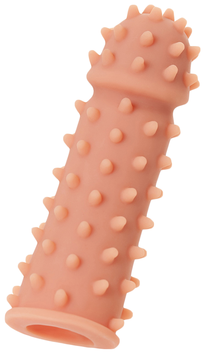 Насадка на фаллос с шипами и бугорками Extreme Sleeve 003 M-size 14,7 см