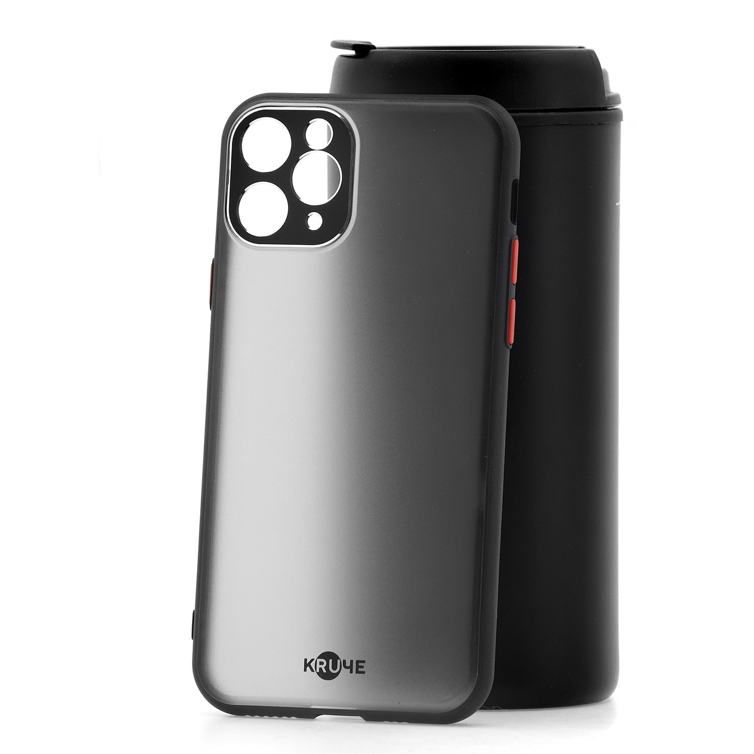 фото Чехол apple iphone 11 pro kruche metal eye black кruче