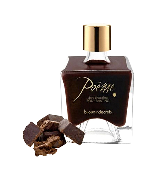 фото Краска для тела poeme dark chocolate с ароматом шоколада 50 мл. bijoux indiscrets