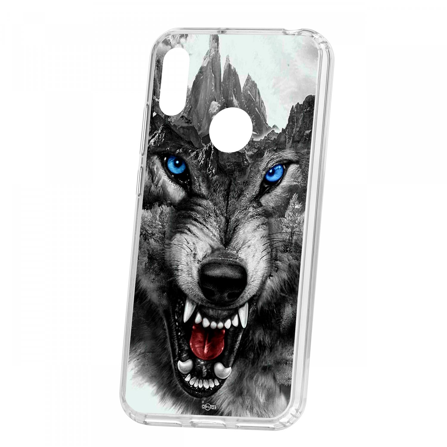фото Чехол huawei y6 2019 kruche print волк кruче