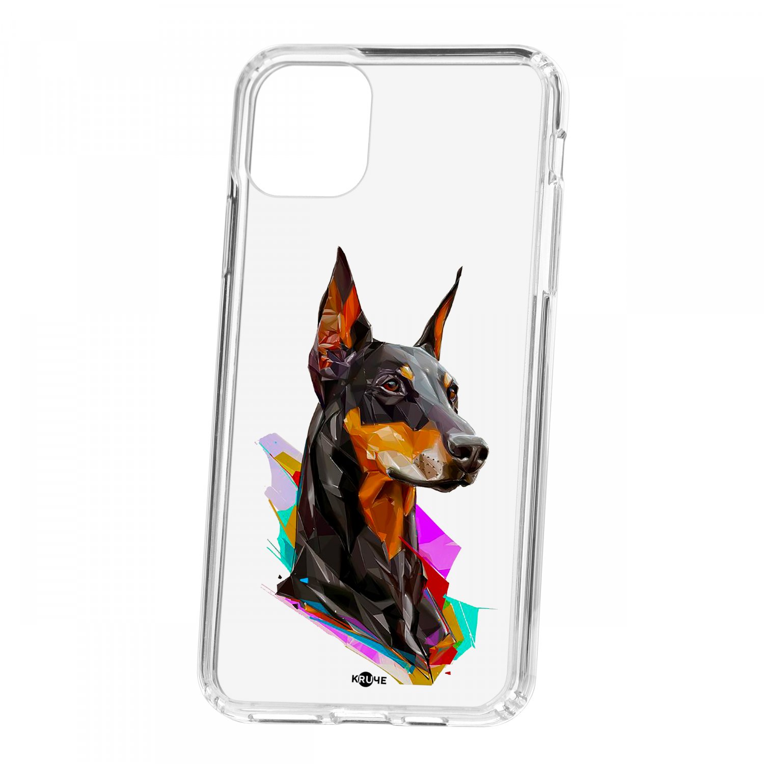 фото Чехол apple iphone 11 pro max kruche print доберман кruче