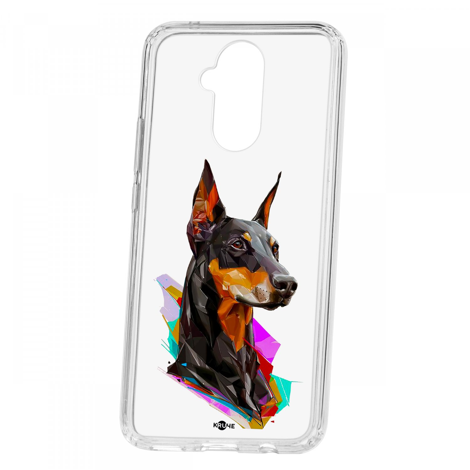 фото Чехол huawei mate 20 lite kruche print доберман кruче