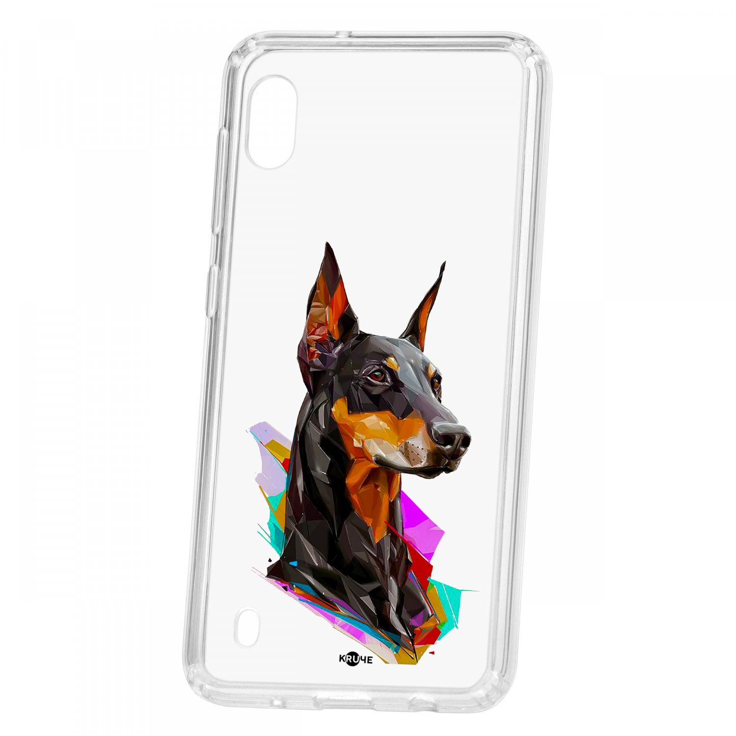 фото Чехол samsung galaxy a10 2019 kruche print доберман кruче