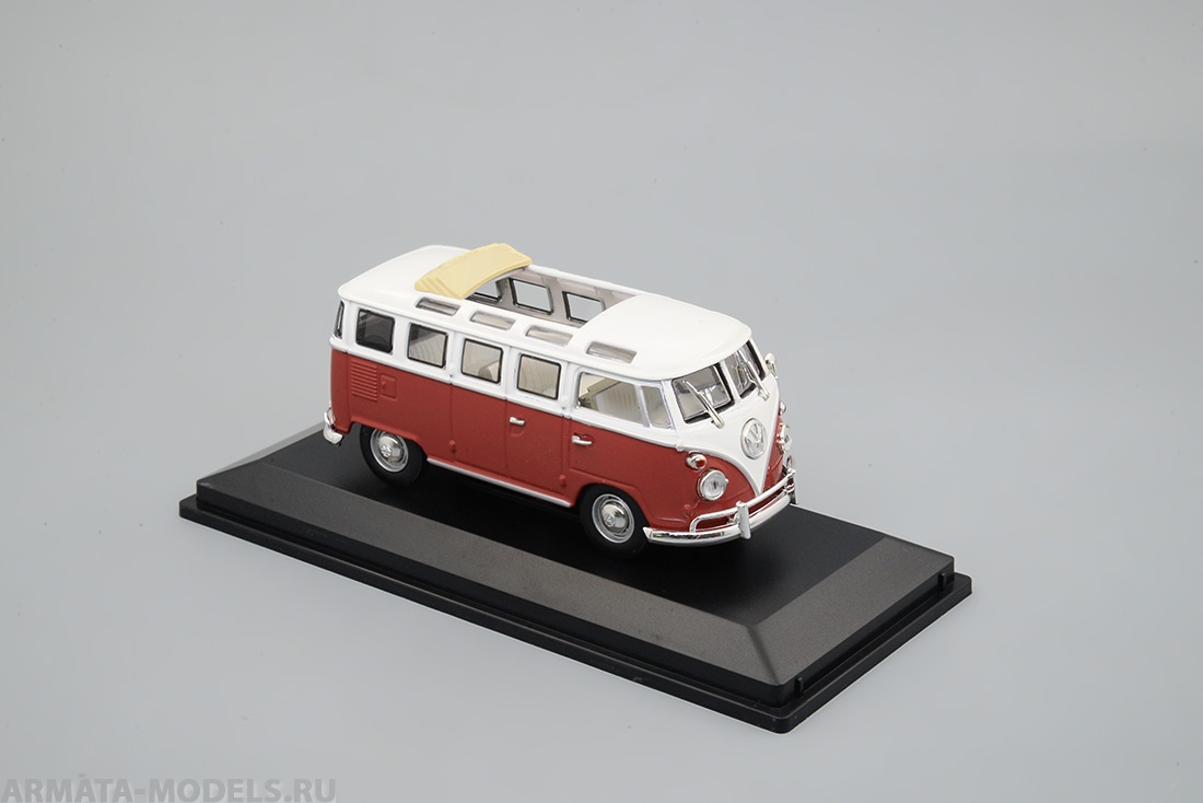 

43208RLT 1962 Фольксваген микроавтобус откр. крыша Серия Премиум красный
