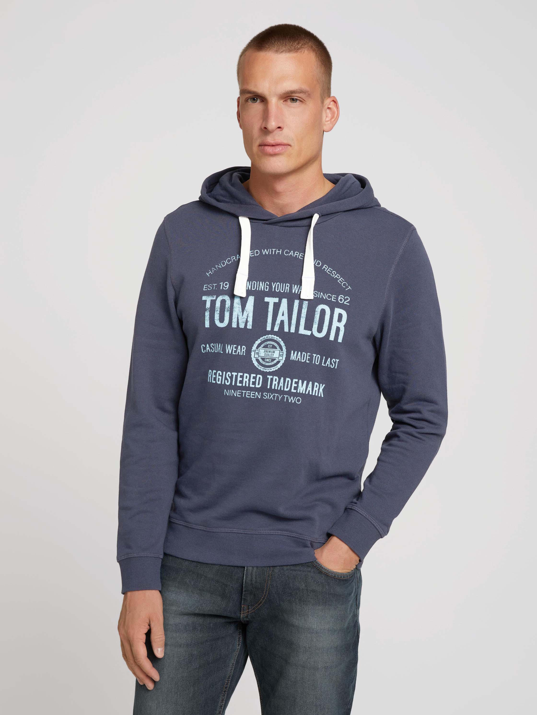 фото Толстовка мужская tom tailor 1020918 синяя xxxl