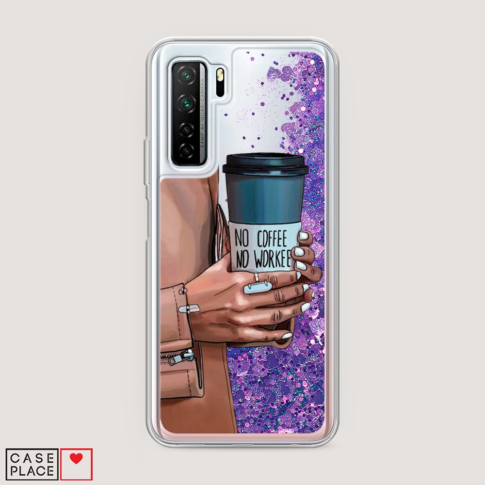 

Чехол Awog на Huawei P40 lite 5G/Honor 30S Global/Nova 7 SE "No coffee", Разноцветный, 6103092-1