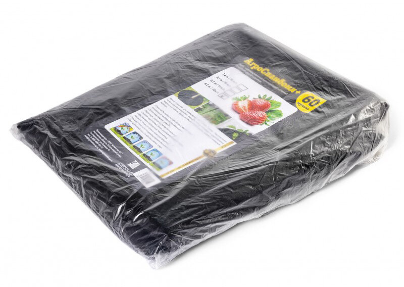 фото Укрывной материал агроспанбонд+ суф № 60, размер 4.2х10 м (черный) protent