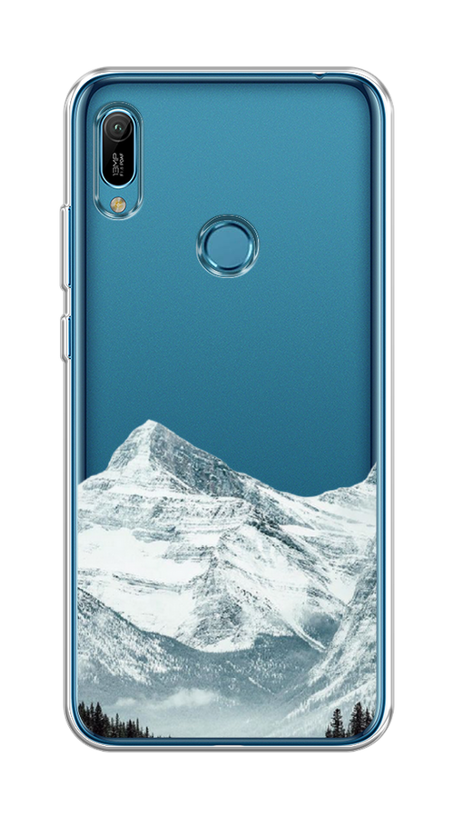 

Чехол на Huawei Y6 2019/Honor 8a/8a Pro/Y6s "Горы арт 1", Белый;зеленый, 68750-2