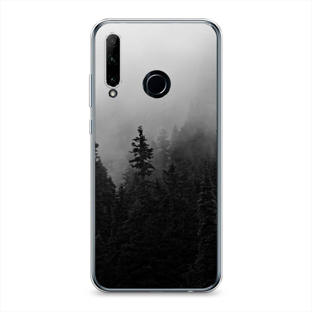 

Чехол на Honor 10i "Туманный лес", Серый;черный, 68850-2