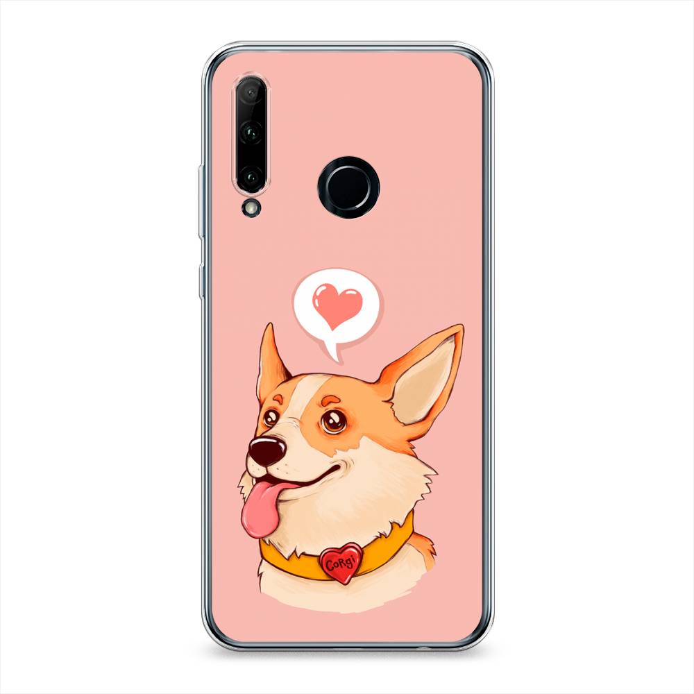 

Чехол на Honor 10i "Корги язык", Розовый;коричневый, 68850-1